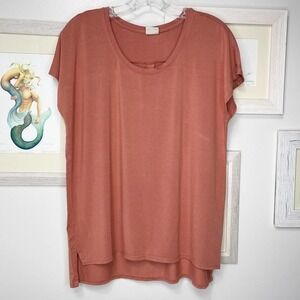 ST. Tropez West Rust Sleeveless Modal Top Size Medium